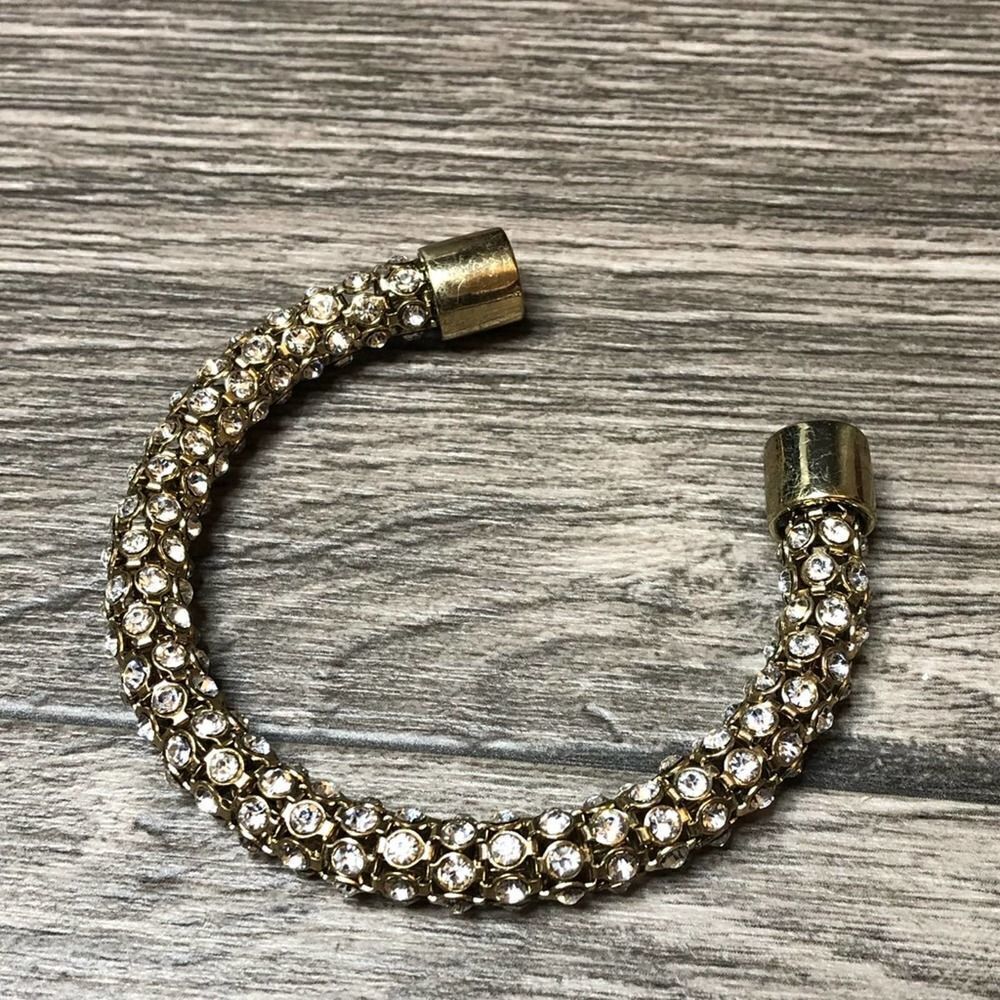 2/$20 Gold and crystal Rhinestone Cuff Bracelet